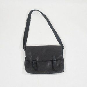 Kenneth Cole Dark Brown Leather Laptop Bag Satchel Briefcase